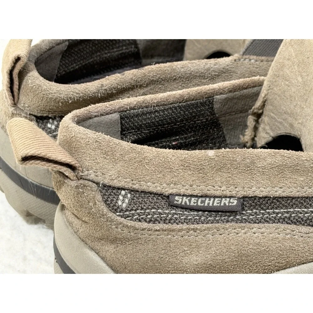 Skechers Relaxed Fit Loafers Mens 11 Brown Slip On Comfort Casual Travel‎